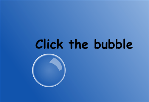 Click the Bubble 